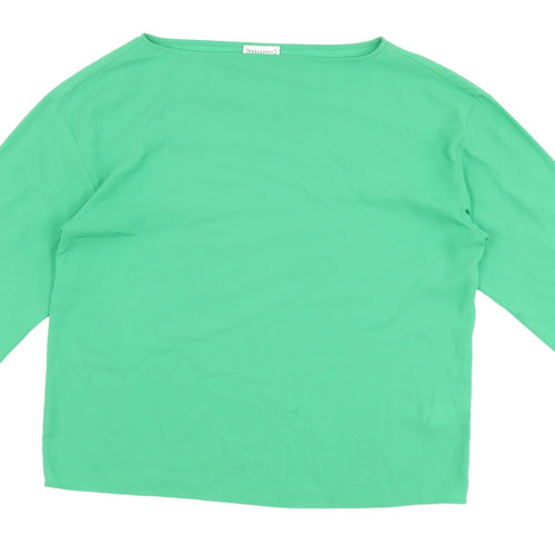 Warehouse Women's Green Blouse with Bow