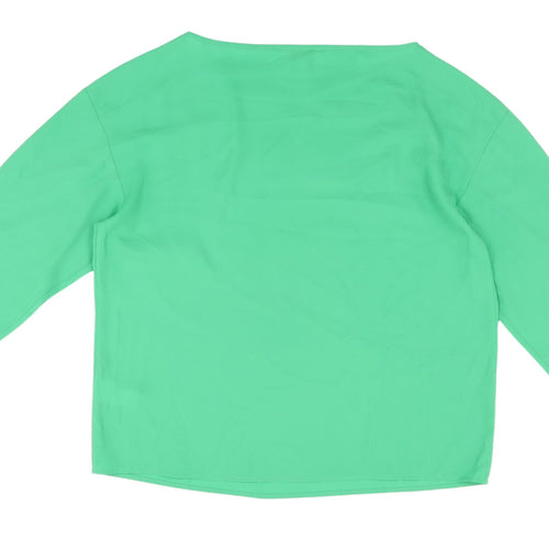 Warehouse Women's Green Blouse with Bow