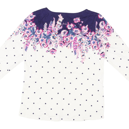 Joules Women's Multicoloured 3/4 Sleeve Jersey T-Shirt UK 12