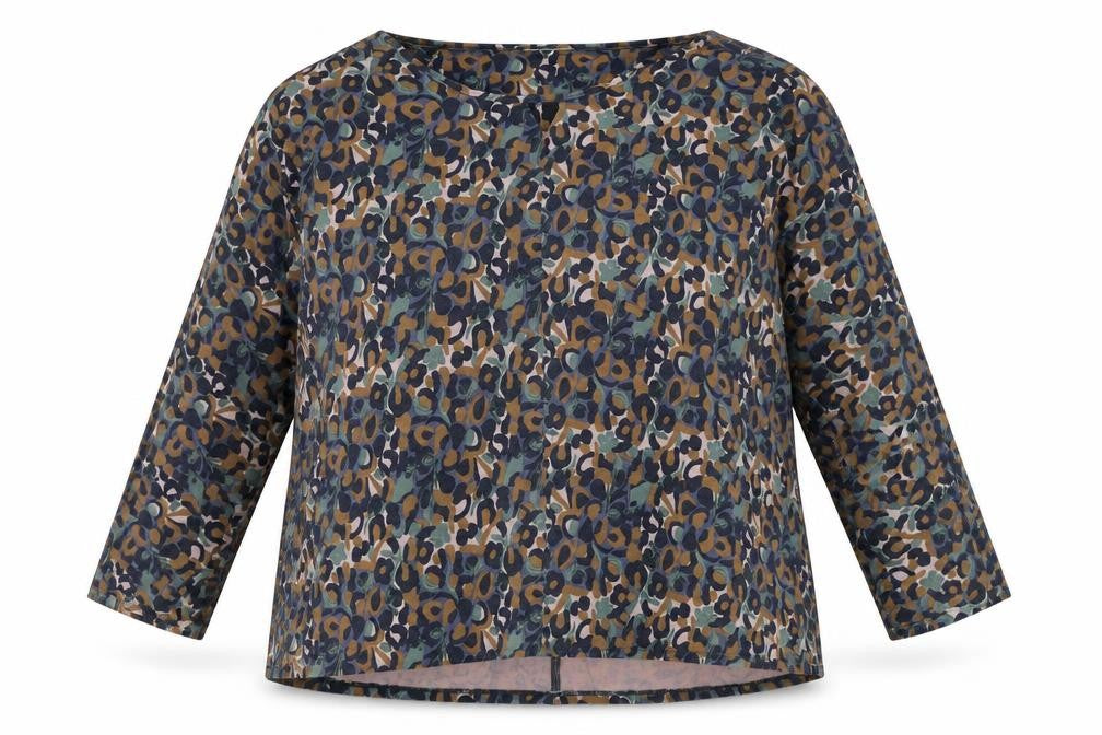 Front view of Thought Women's Multicoloured Floral Blouse, size 10