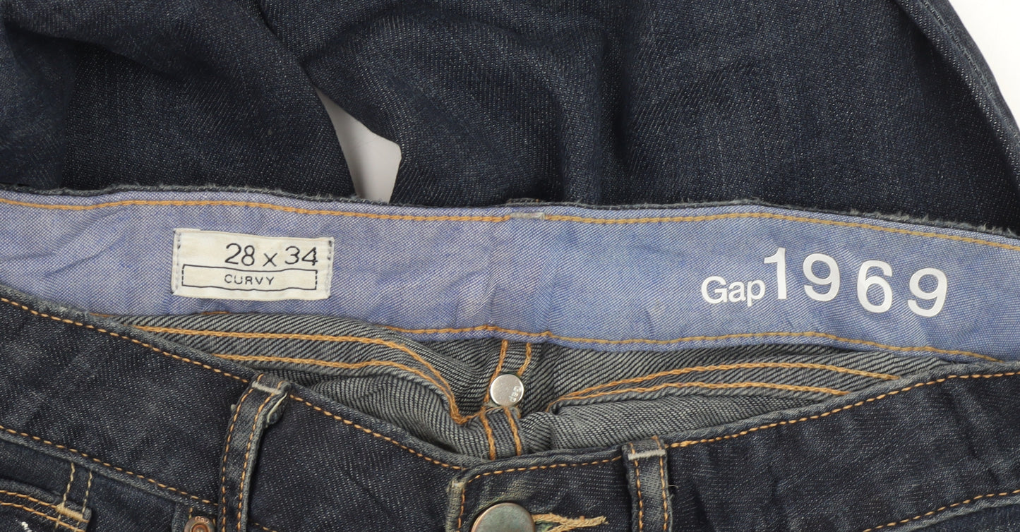 Gap Women's Blue Bootcut Jeans Size 10 Curvy