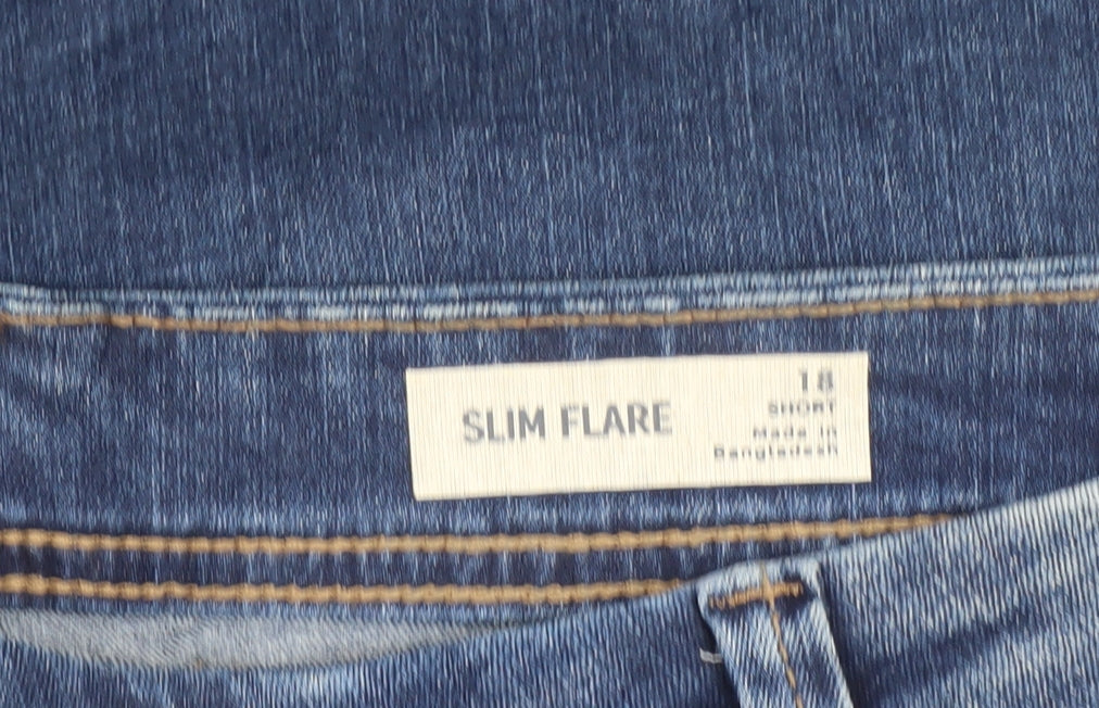 Marks & Spencer Women’s Blue Slim Flare Jeans Size 18