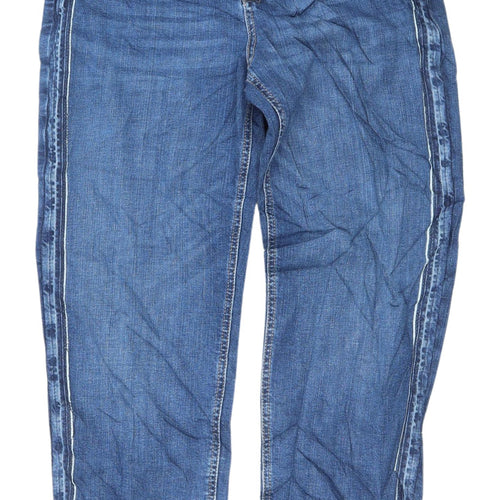 Marks and Spencer Women's Regular Blue Boyfriend Jeans