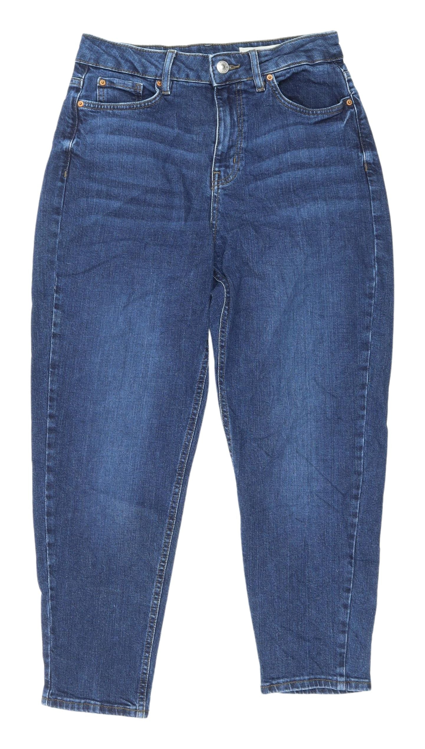 Marks and Spencer Women's Blue Mom Jeans Size 10 Regular