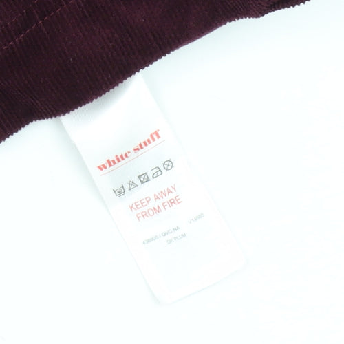 White Stuff Women's Purple Corduroy Dress Size 18