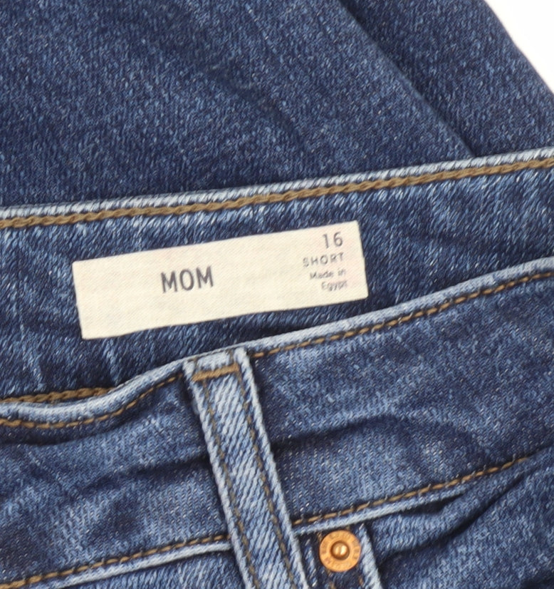 Marks and Spencer Women's Blue Mom Jeans Size 16