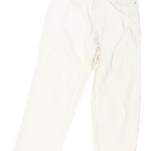 Marks and Spencer Women's Ivory Straight Jeans Size 6