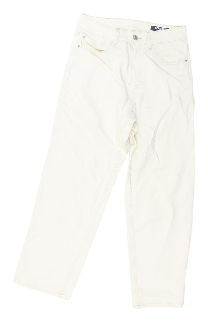 Marks and Spencer Women's Ivory Straight Jeans Size 6