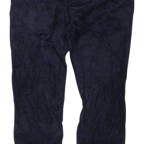 Marks and Spencer Men's Blue Corduroy Trousers, Size 46