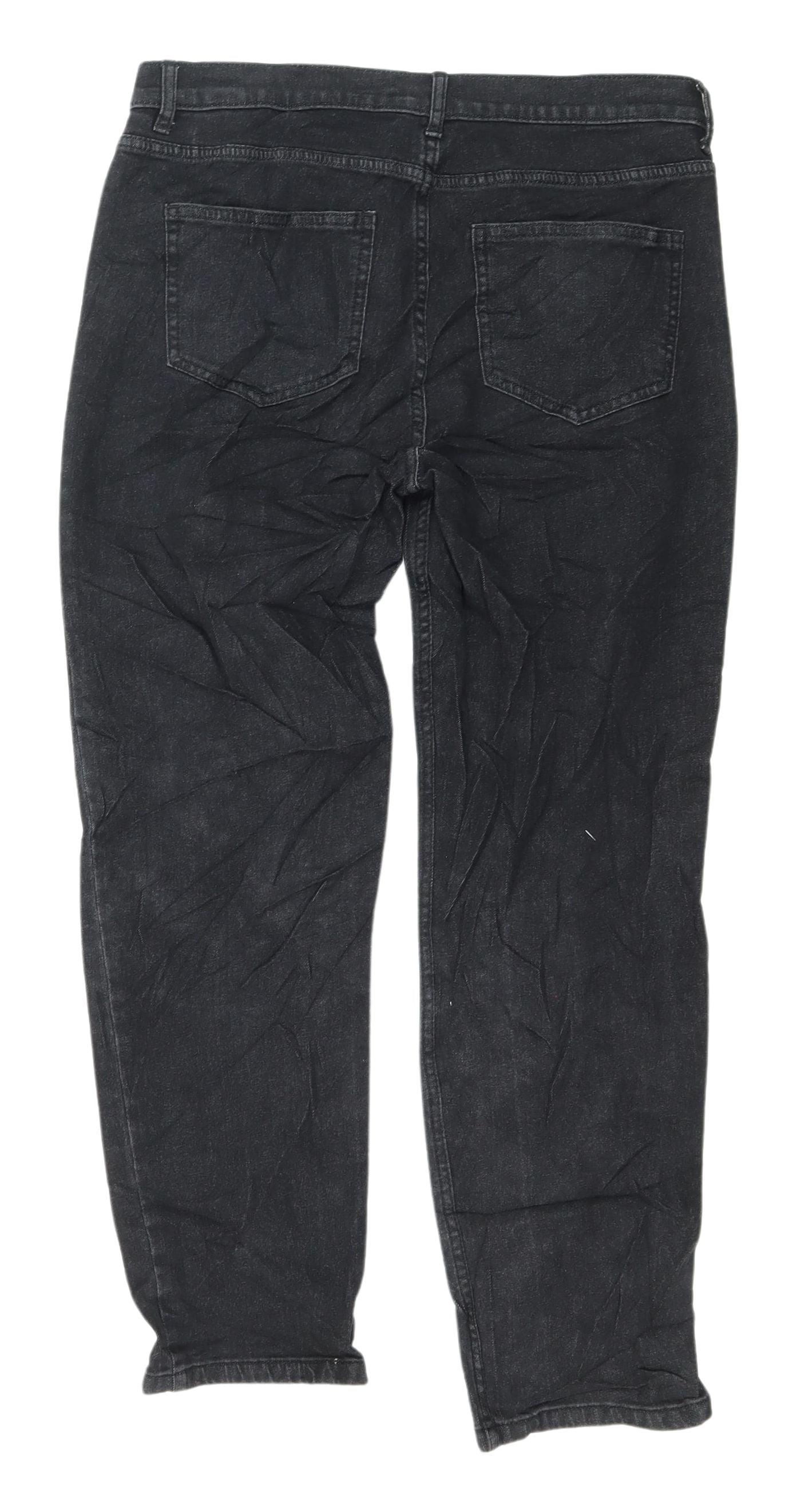 Marks and Spencer Women's Black Straight Jeans Size 12