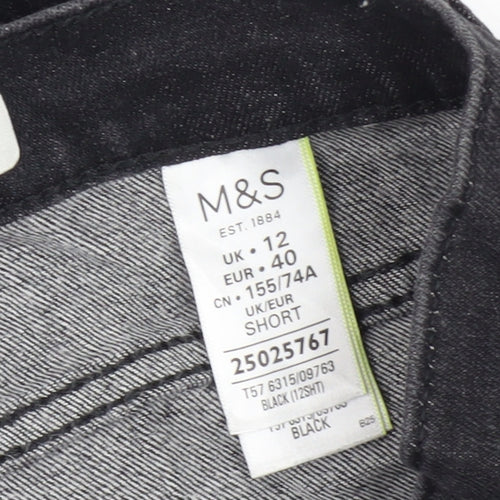 Marks and Spencer Women's Black Straight Jeans Size 12