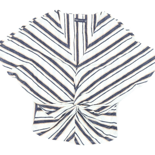 Marks and Spencer Women's Striped Cropped Blouse