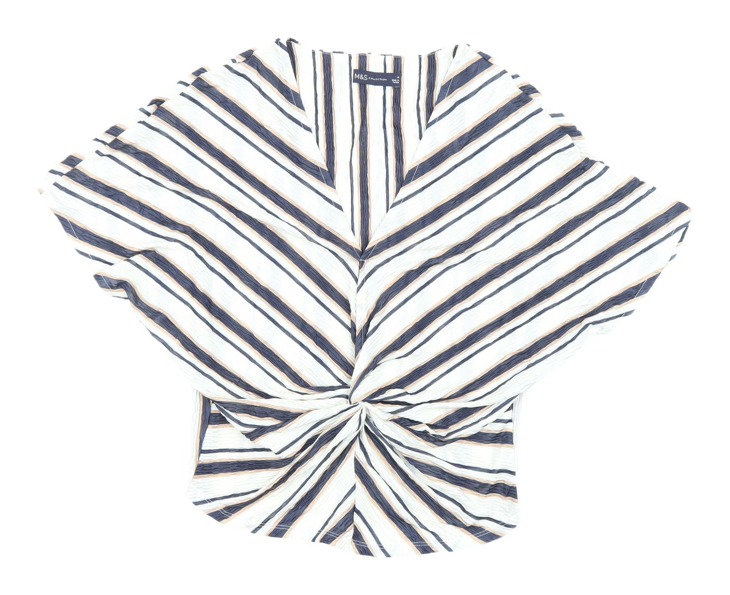 Marks and Spencer Women's Striped Cropped Blouse