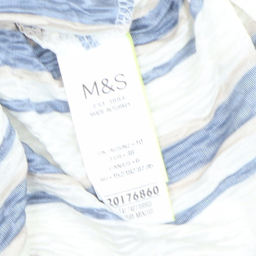 Marks and Spencer Women's Striped Cropped Blouse