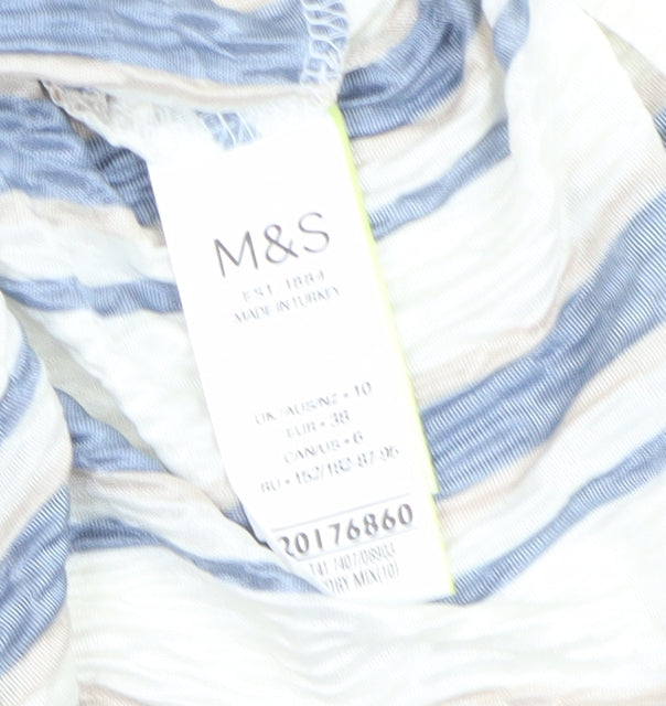 Marks and Spencer Women's Striped Cropped Blouse