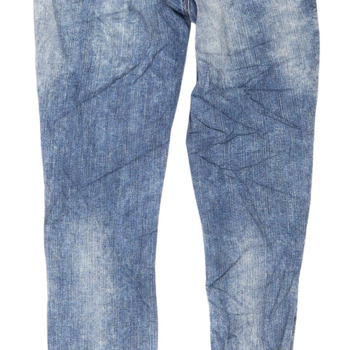Mavi Women's Blue Skinny Jeans Size 4 Distressed Denim