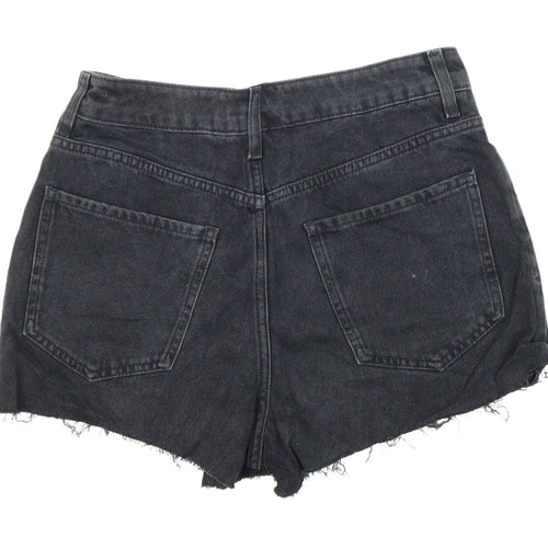 New Look Women's Black Cut-Off Denim Shorts Size 10