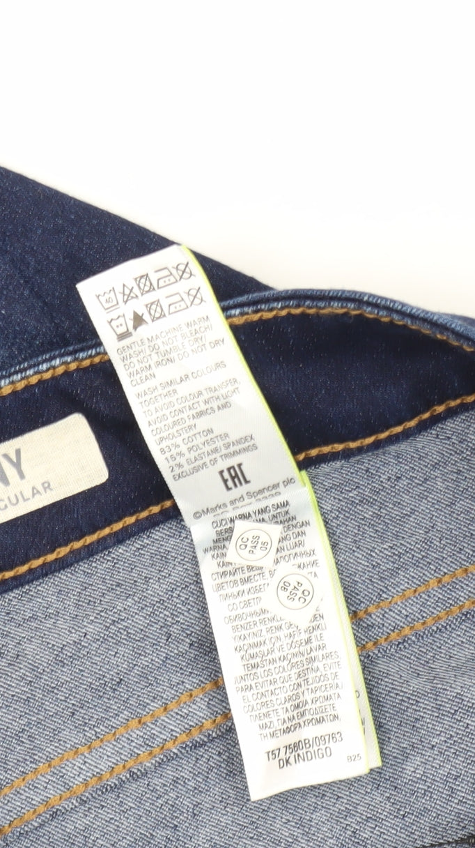 Marks & Spencer Women's Plus Blue Skinny Jeans