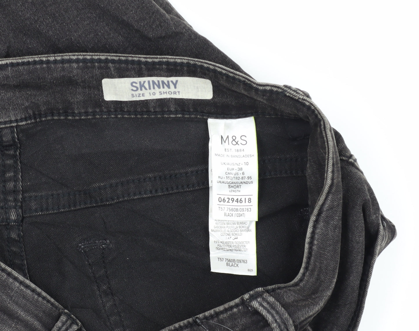 Marks and Spencer Women's Black Skinny Jeans Size 10