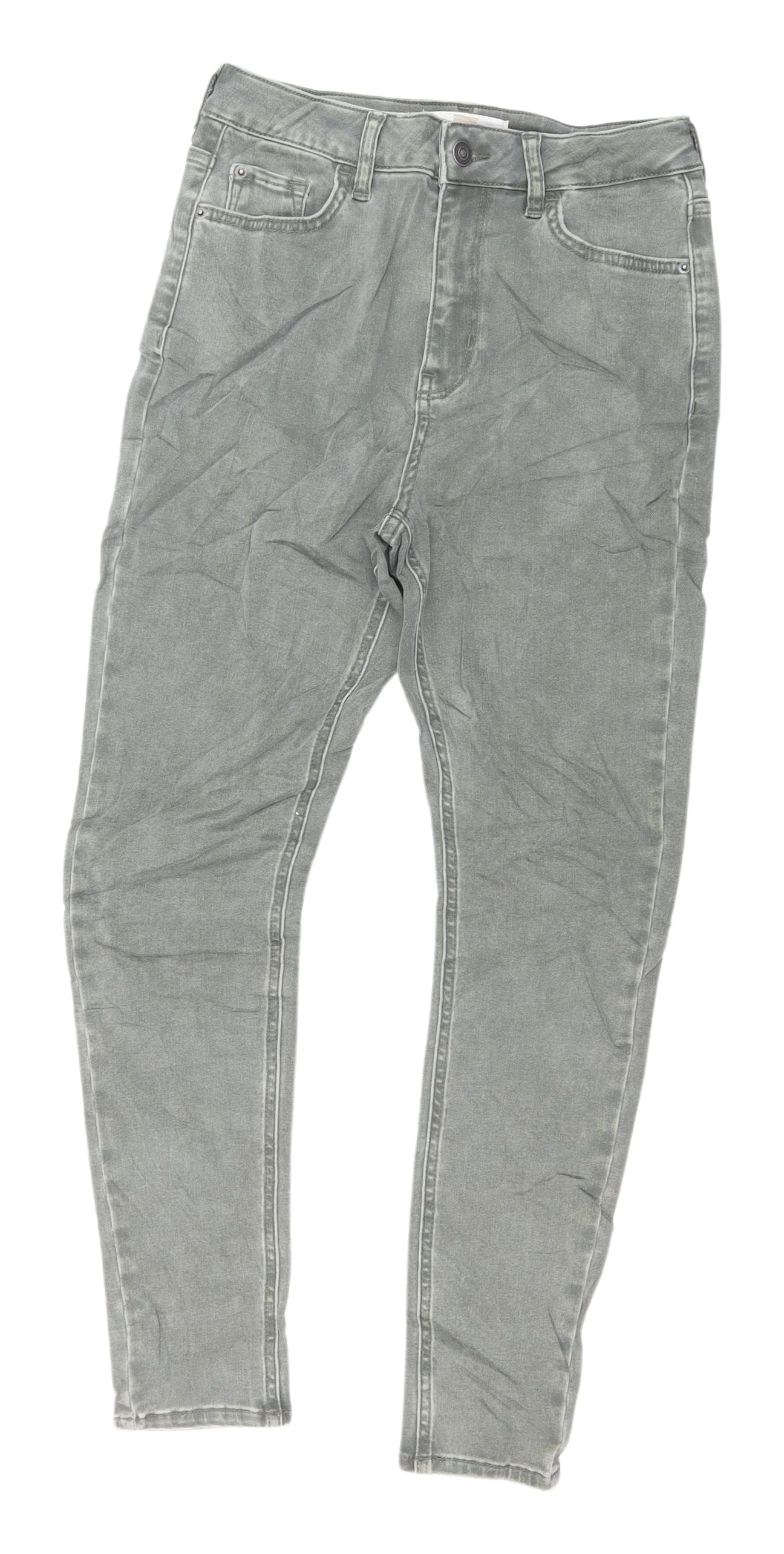 Marks and Spencer Women's Khaki Jeans, Size 8, Regular Fit