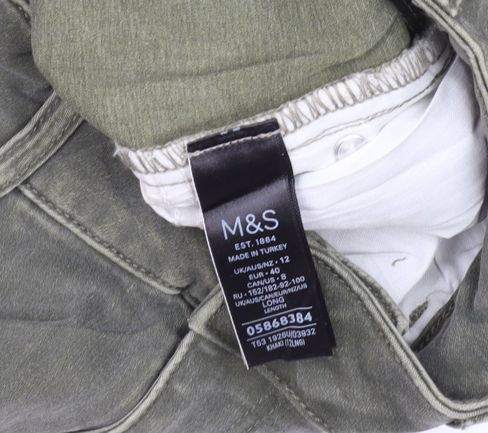 Marks & Spencer Women's Green Skinny Jeans Size 12
