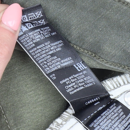 Marks & Spencer Green Straight Jeans Size 14 Women