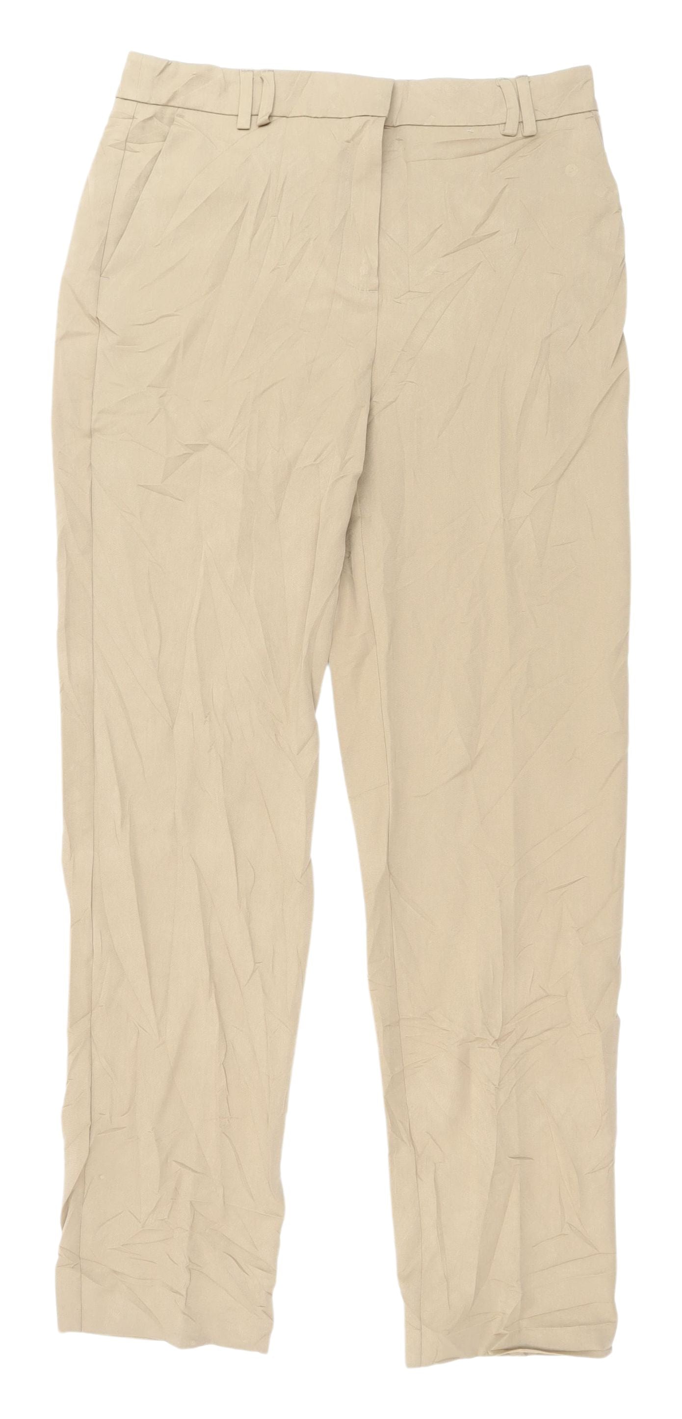 Marks and Spencer Beige Women's Chino Trousers Size 10