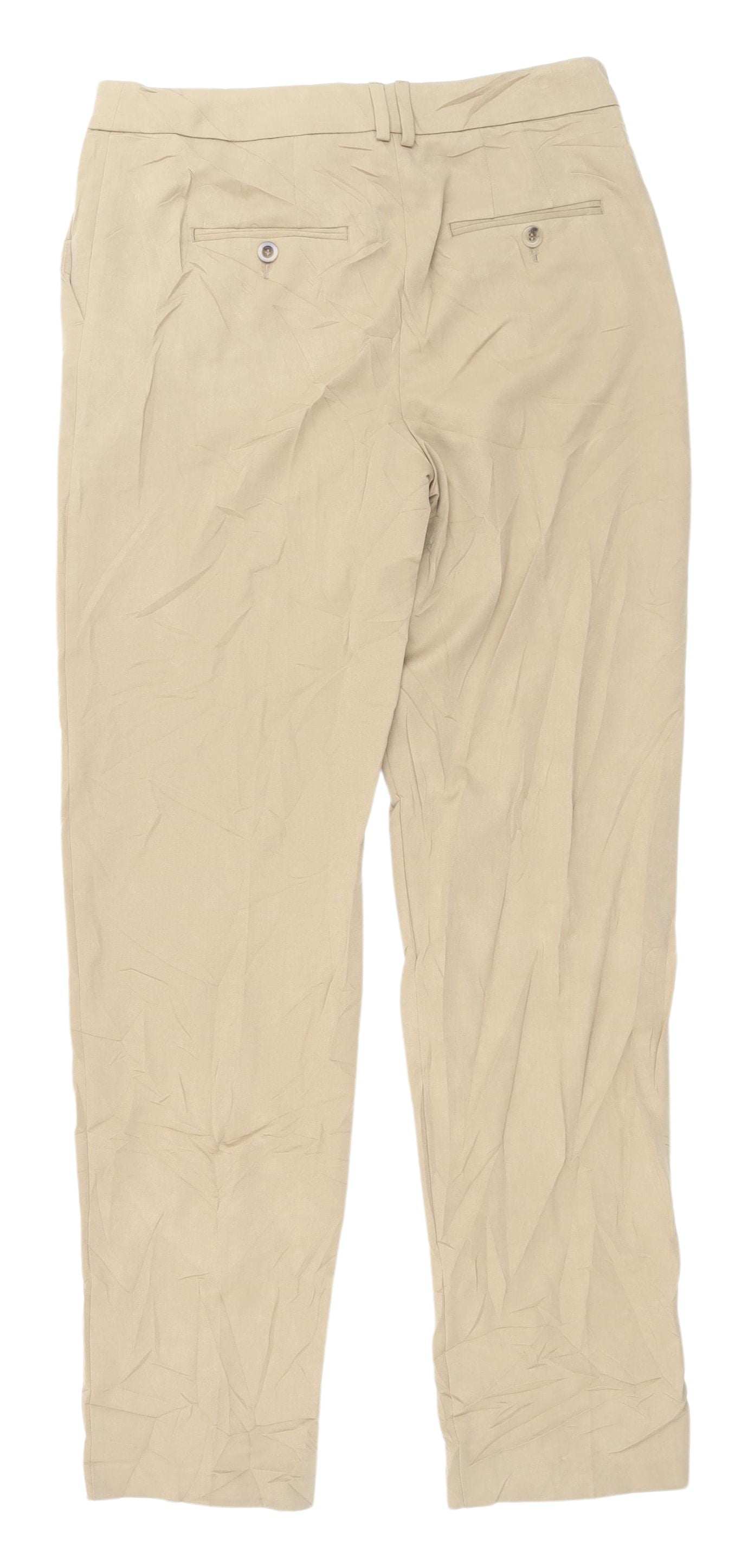 Marks and Spencer Beige Women's Chino Trousers Size 10