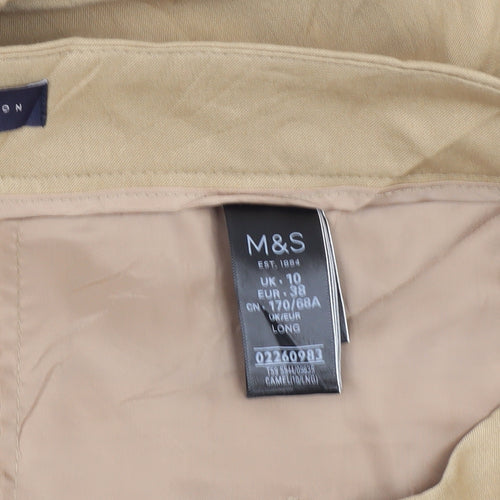 Marks and Spencer Beige Women's Chino Trousers Size 10