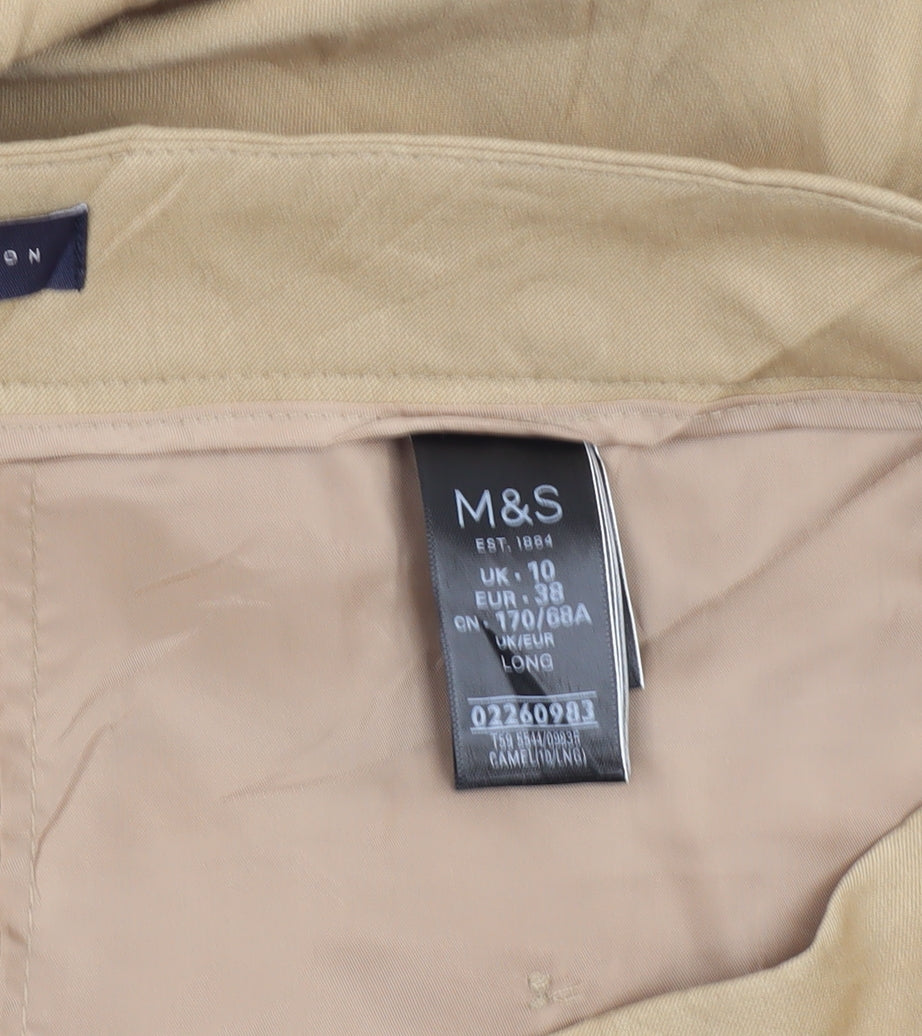 Marks and Spencer Beige Women's Chino Trousers Size 10