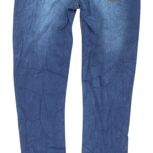 boohooMAN Men's Blue Skinny Jeans Size 32