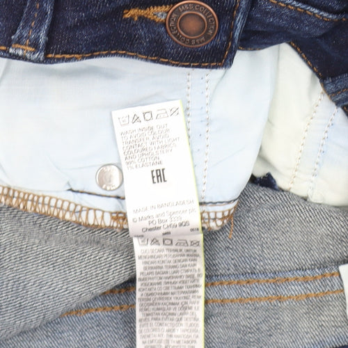 Marks and Spencer Women's Blue Slim Straight Jeans