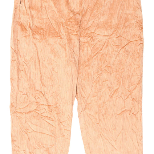 Marks and Spencer Women's Beige Cropped Corduroy Trousers