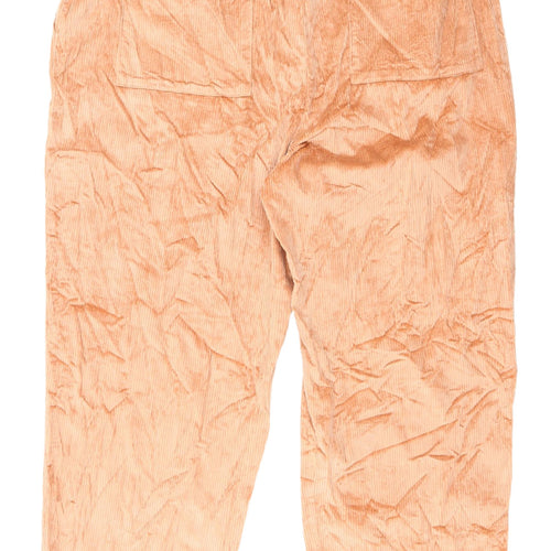 Marks and Spencer Women's Beige Cropped Corduroy Trousers