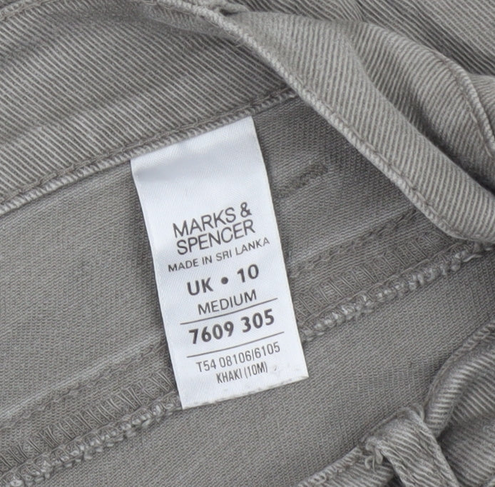 Marks and Spencer Women's Khaki Straight Jeans Size 10