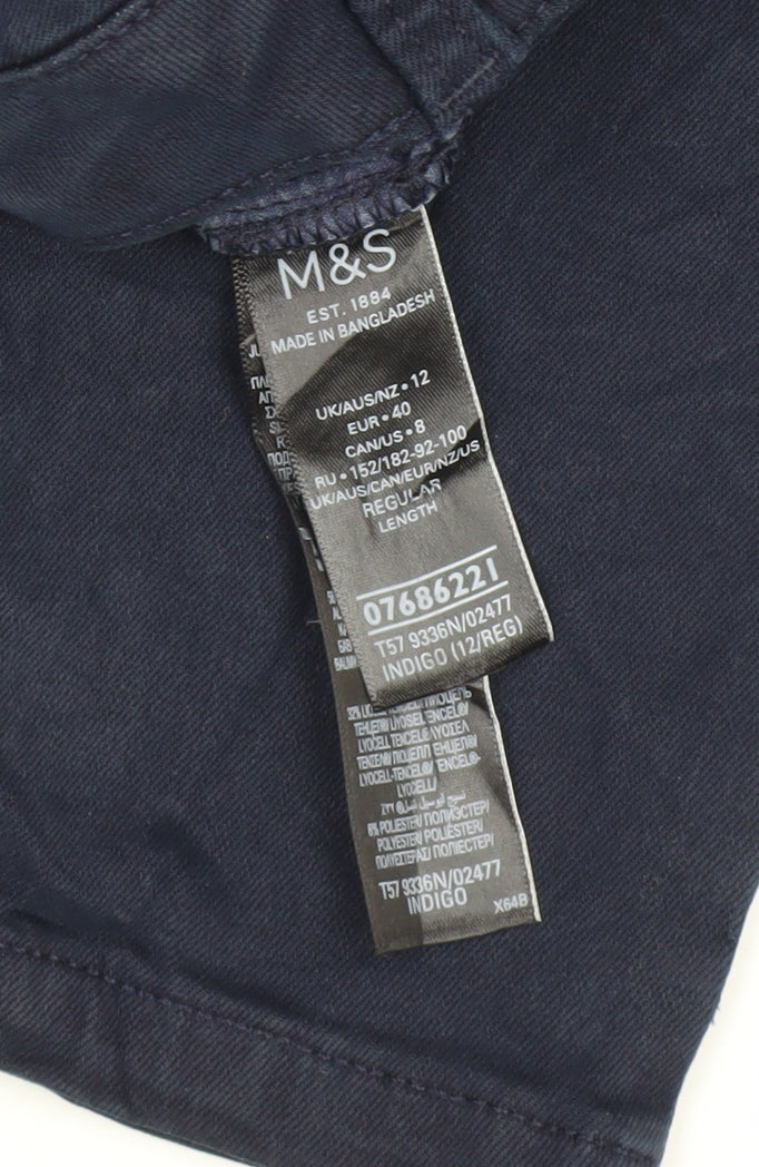 Marks & Spencer Women's Blue Straight Jeans Size 12