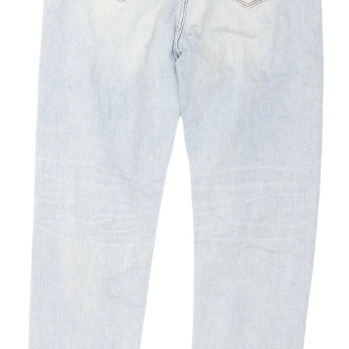 Marks and Spencer Women's Light Blue Straight Jeans Size 16