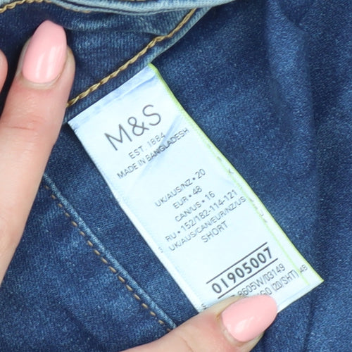 Marks and Spencer Women's Size 20 Blue Skinny Jeans