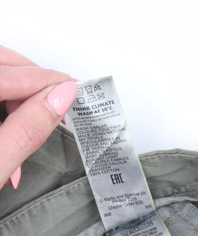 Marks & Spencer Women's Green Chino Trousers