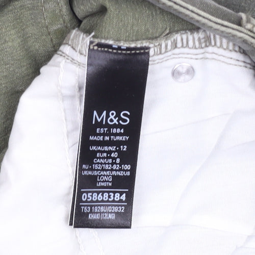 Marks and Spencer Women's Green Skinny Jeans Size 12