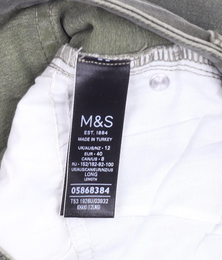 Marks and Spencer Women's Green Skinny Jeans Size 12