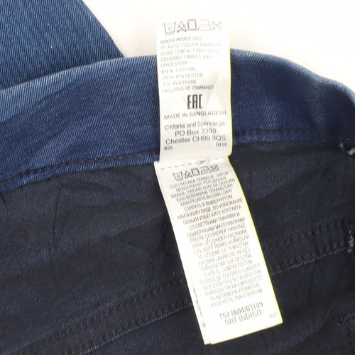 Marks and Spencer Women's Blue Jeggings Size 8 Regular Fit