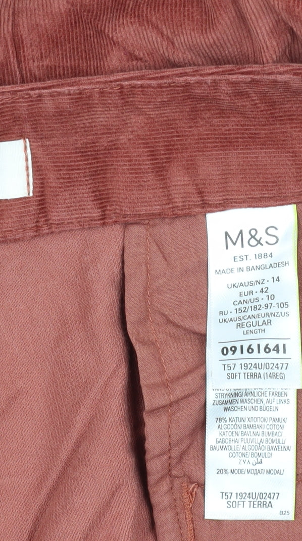 Marks and Spencer Women’s Brown Corduroy Trousers