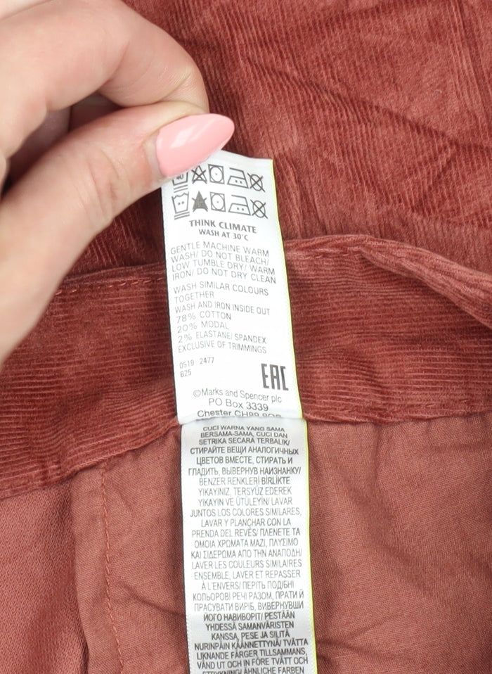 Marks and Spencer Women’s Brown Corduroy Trousers