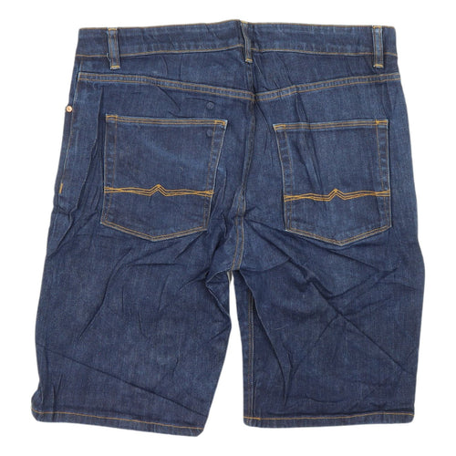 ASOS Men's Blue Bermuda Denim Shorts, Size 32, Casual Wear