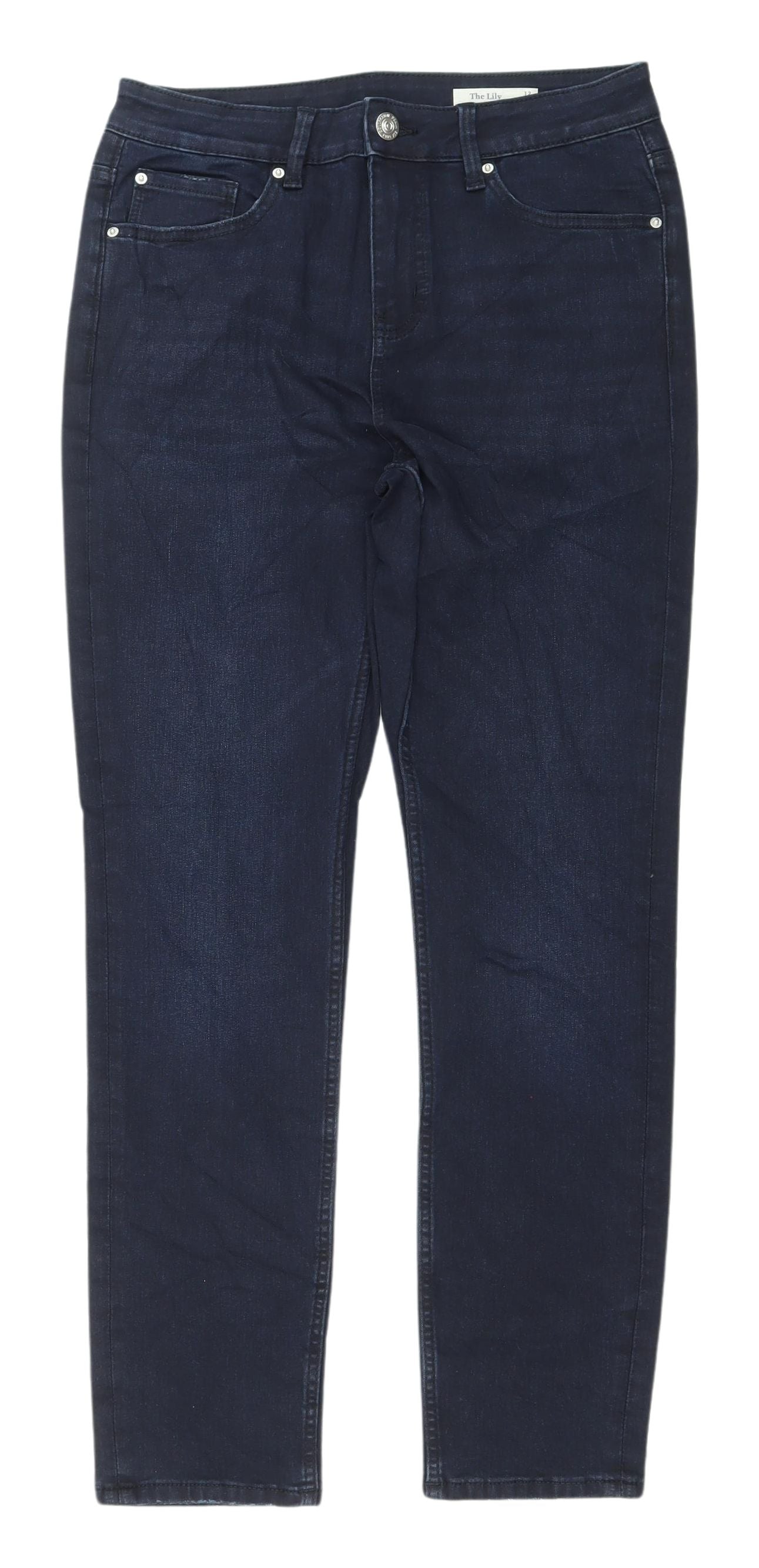 Marks and Spencer Women's Slim Jeans Blue/Black Size 12