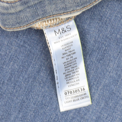 Marks and Spencer Men's Slim Blue Jeans, Size 31