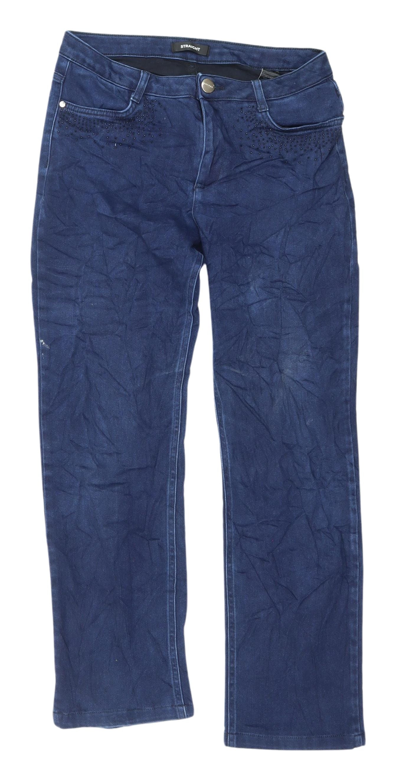 Marks and Spencer Women's Blue Straight Jeans Size 12
