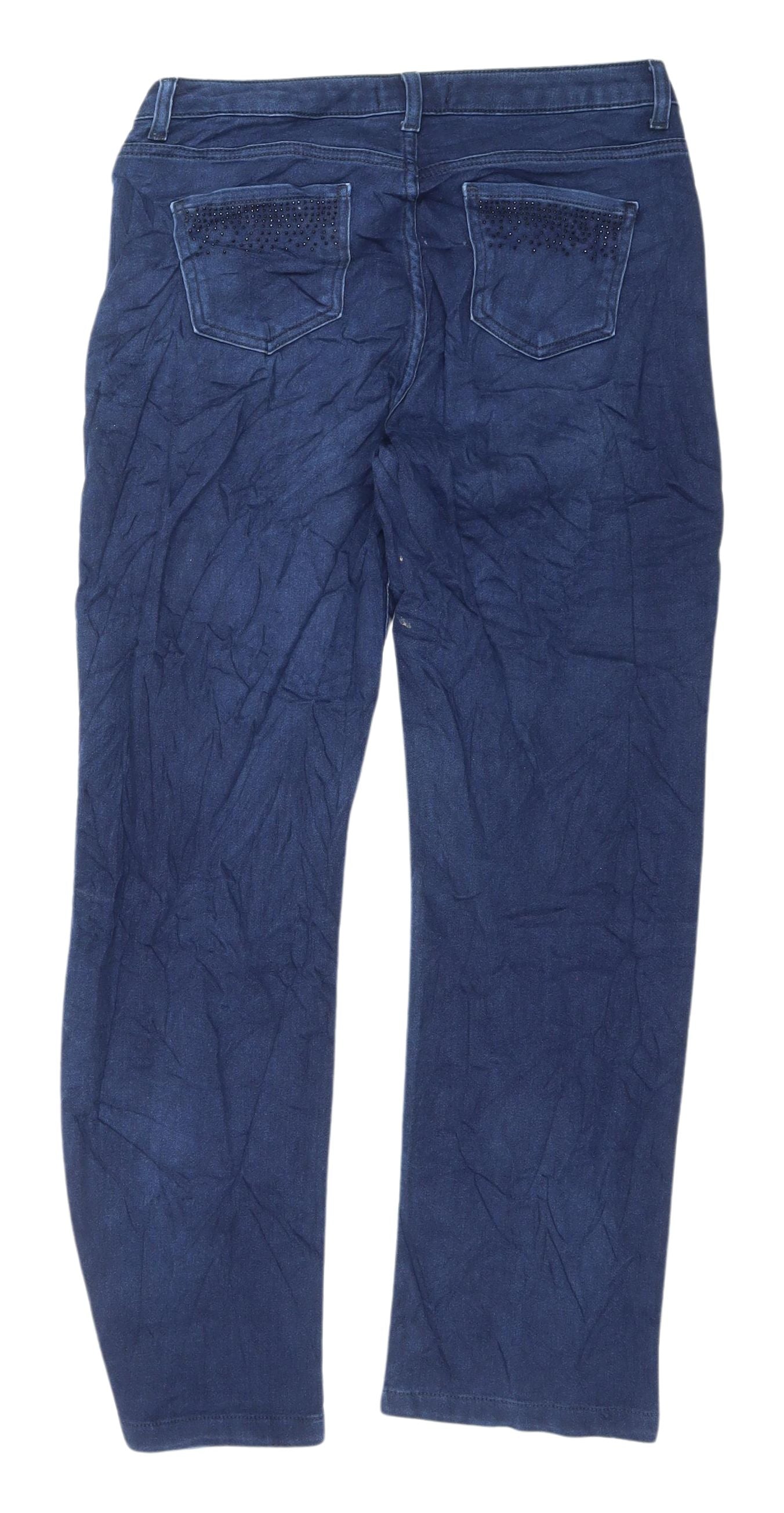 Marks and Spencer Women's Blue Straight Jeans Size 12