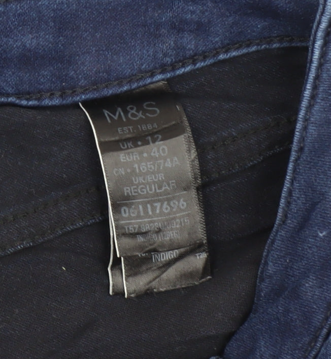 Marks and Spencer Women's Blue Straight Jeans Size 12